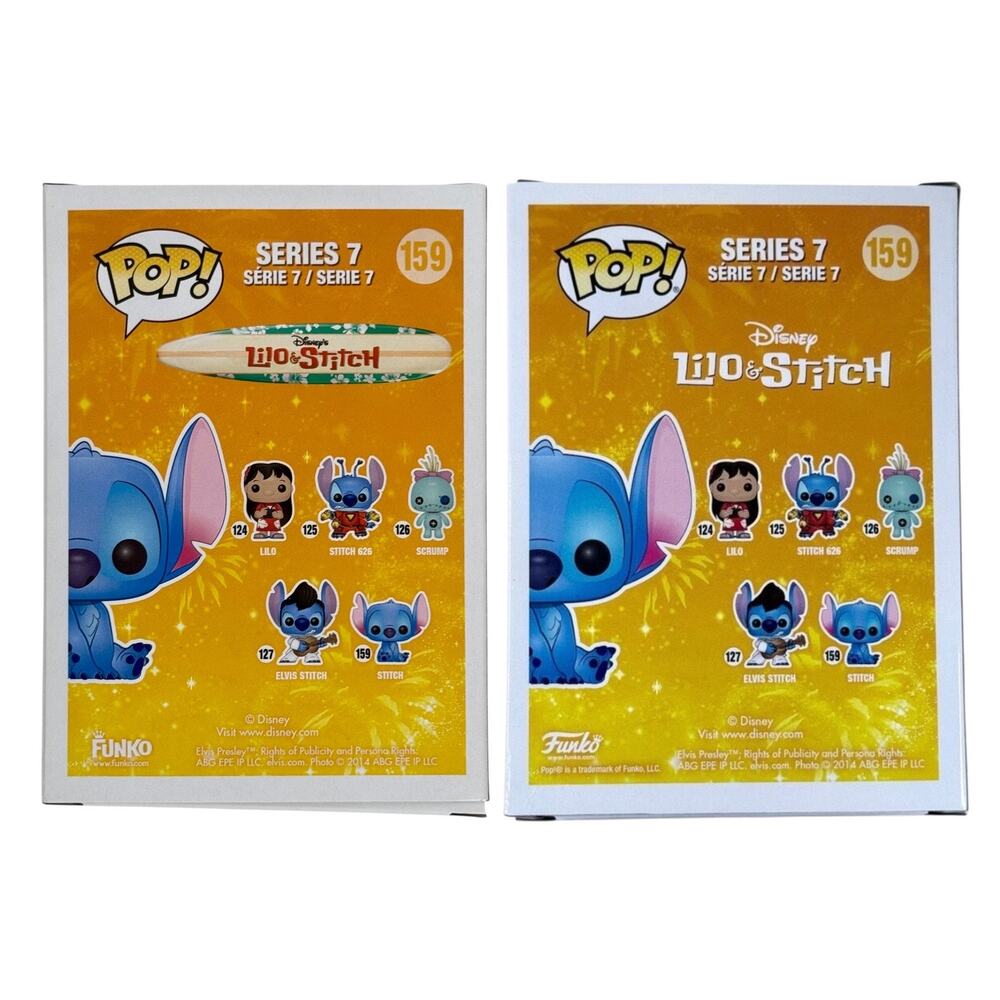 Funko Pop Unopened Lot 2 Stitch 159 Diamond Collection Sparkly & Flocked Figures - Picture 3 of 7